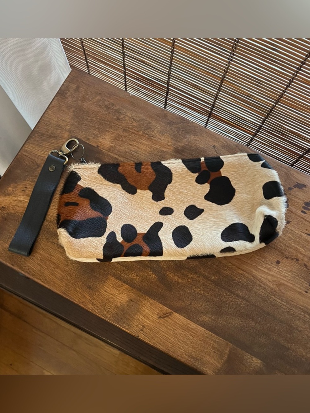 Fun leather wristlet